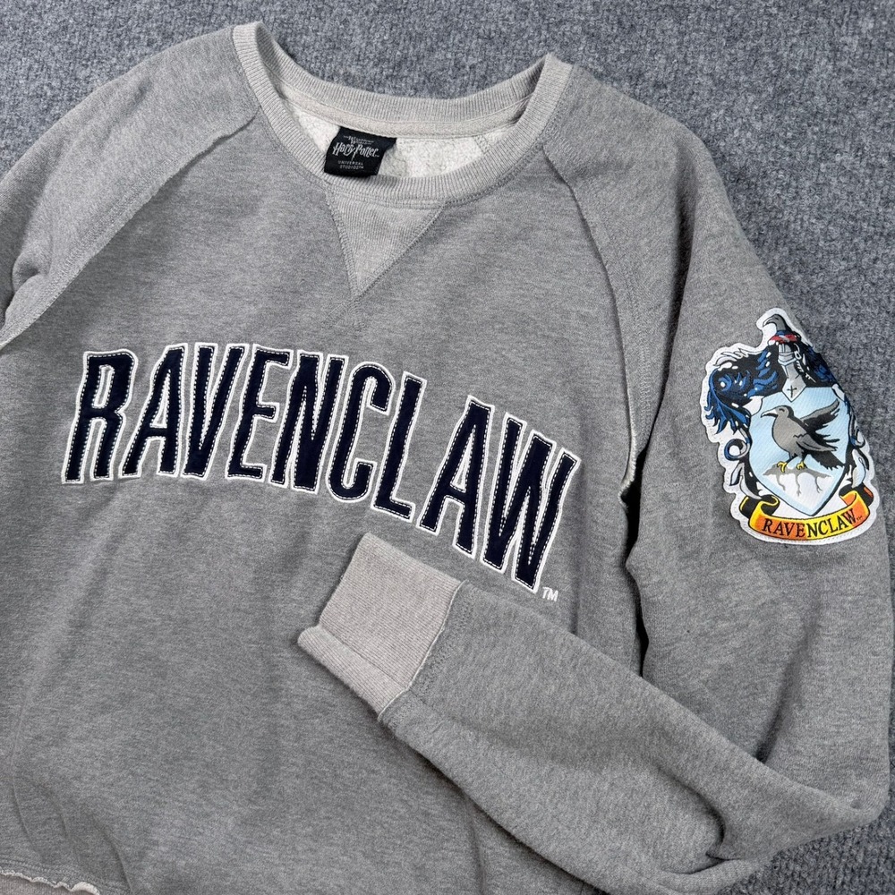 Harry Potter Ravenclaw Sweatshirt Universal Official XS Gray Embroidered Crest